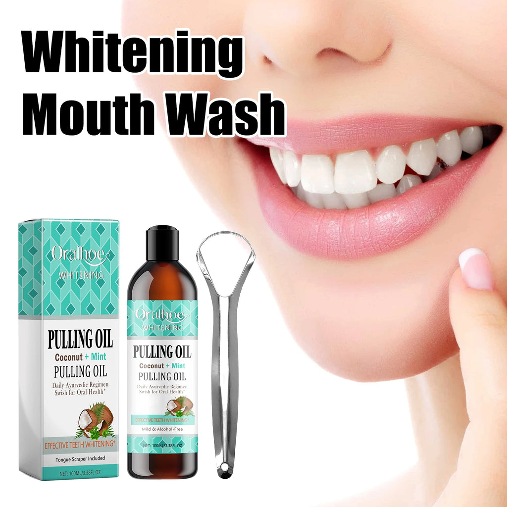 LumiDent Coconut Mint Oil Pulling Mouthwash Kit